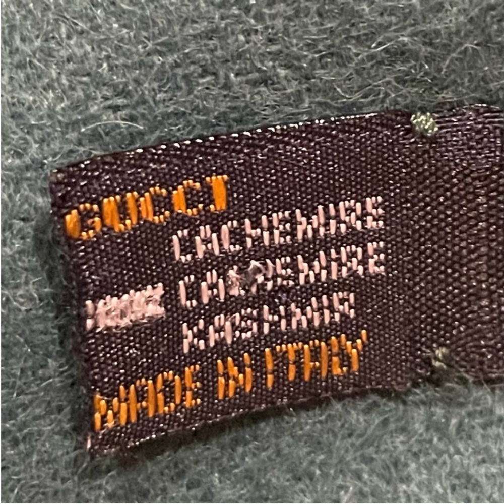 GUCCI 100% Cashmere shawl wrap scarf New! - Picture 13 of 14